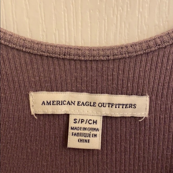 American Eagle Ribbed Short-Sleeve Dress - Picture 4 of 4